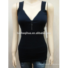 Seamless diseño de la novela abrazando Tank Top con ropa interior con cremallera